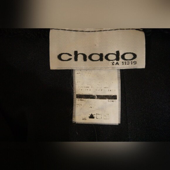 🖤 Vintage Chado Black Cheongsam Qipao-Style Sheath Dress 🖤 - Picture 6 of 6